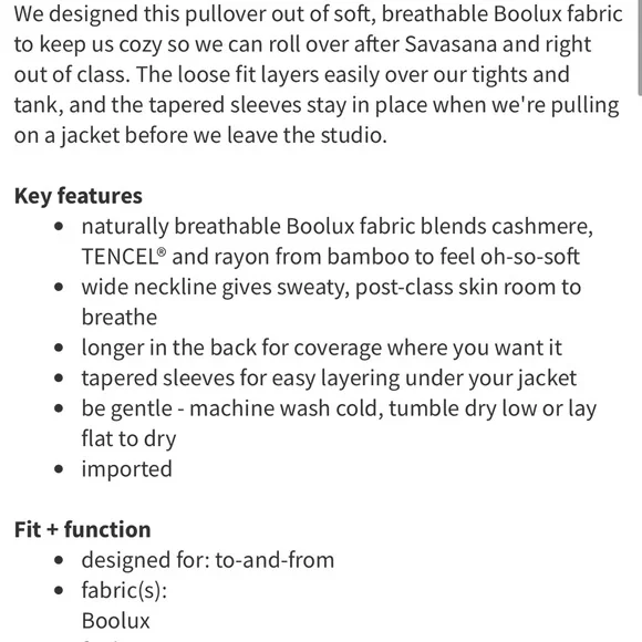 EUC Lululemon Post Savasana Striped Tan White Pullover Sweater- Size 6 - Picture 13 of 13